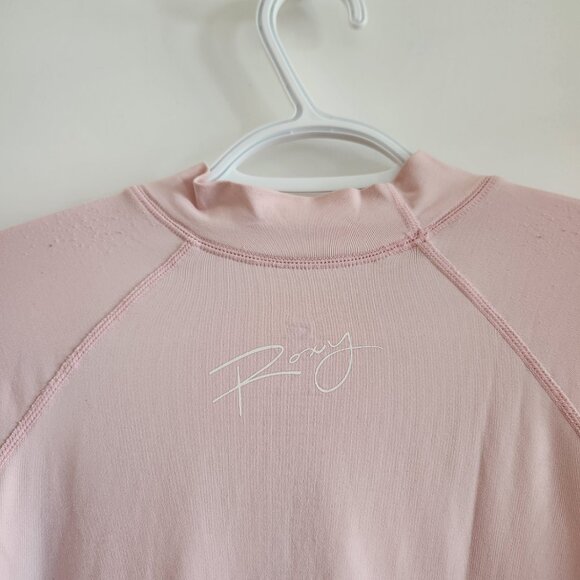 Roxy Pink Long-Sleeve Rash Guard (Size 16) - Picture 6 of 7